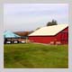 Subject: Tent and Barn for Dedication Celebration; Location: Merrimac Preserve, Sauk County, WI; Date: October 11, 2000; Photographer: Jerralyn Moudry